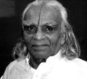 B.K.S. Iyengar, Guru Purnima, July 1995. Photo: © Bruce M. Roger